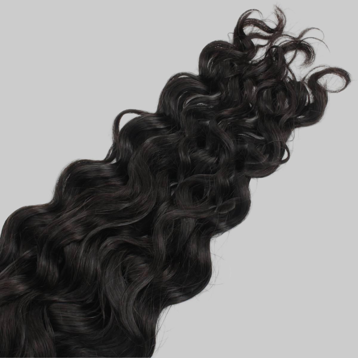Beach Wave Bulk Human Hair Extensions