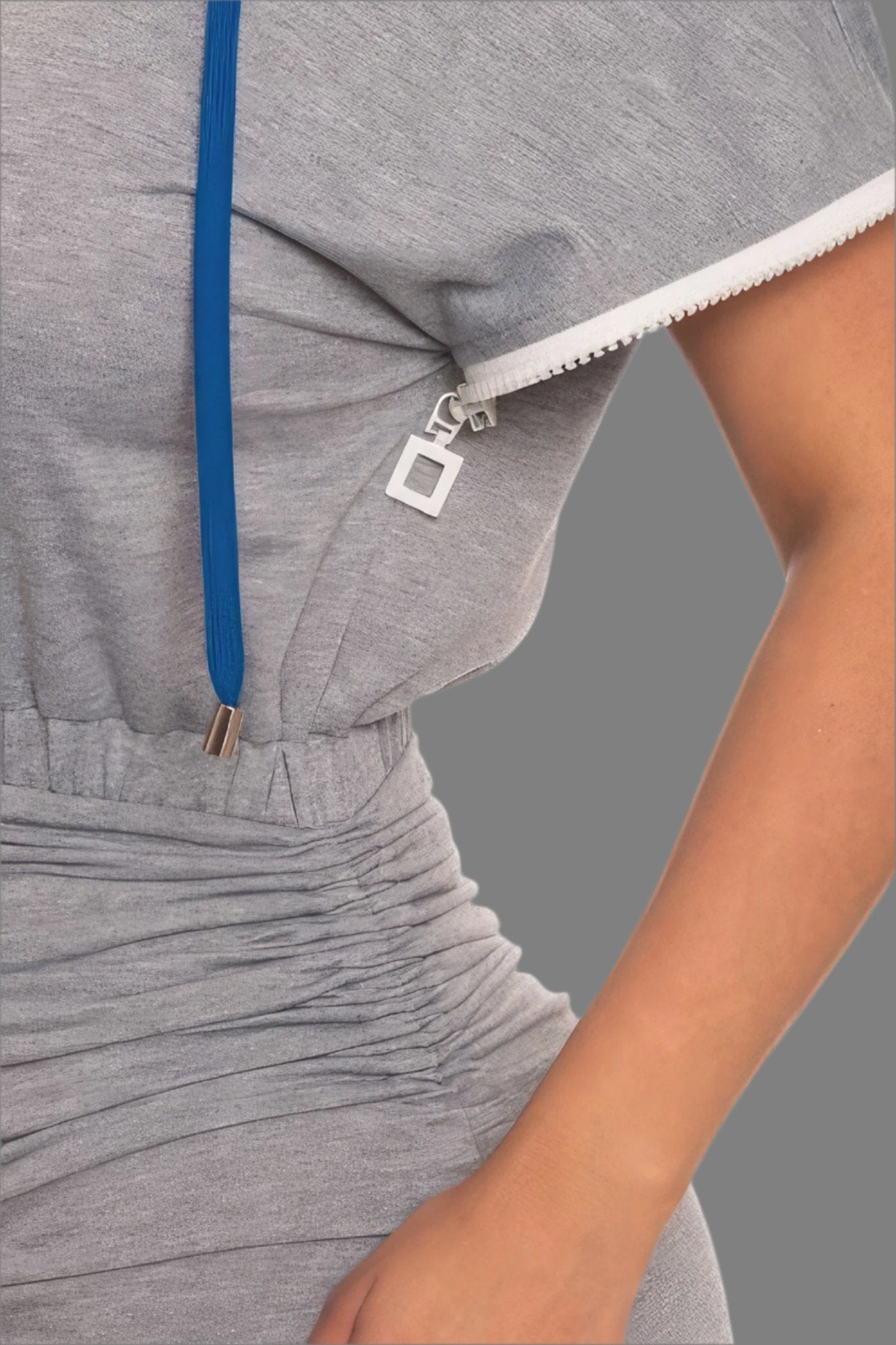 Detachable Zipper Mini Dress