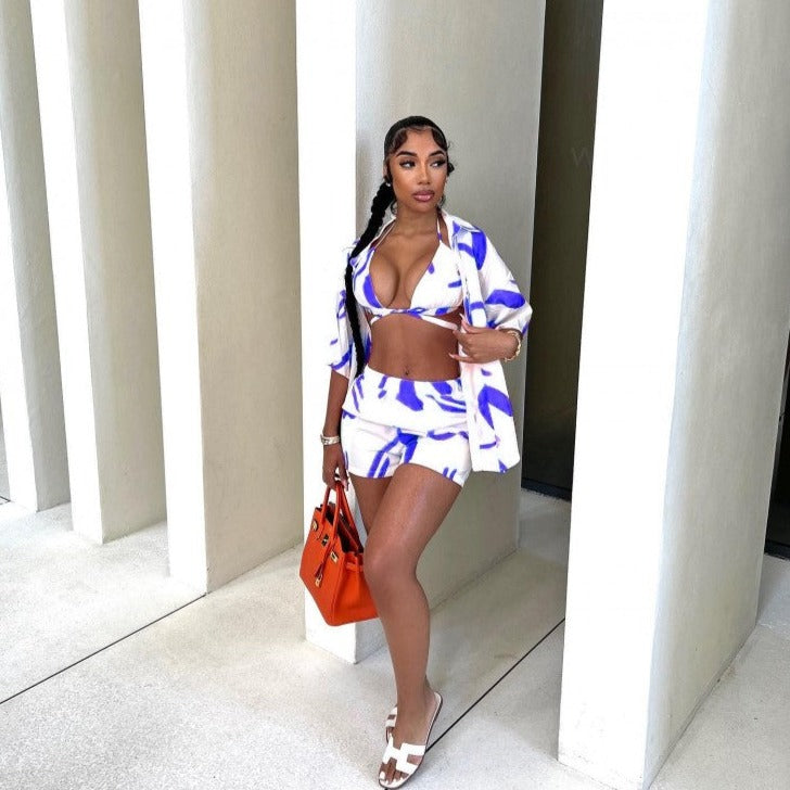 Beach Trouser Three-Piece Set