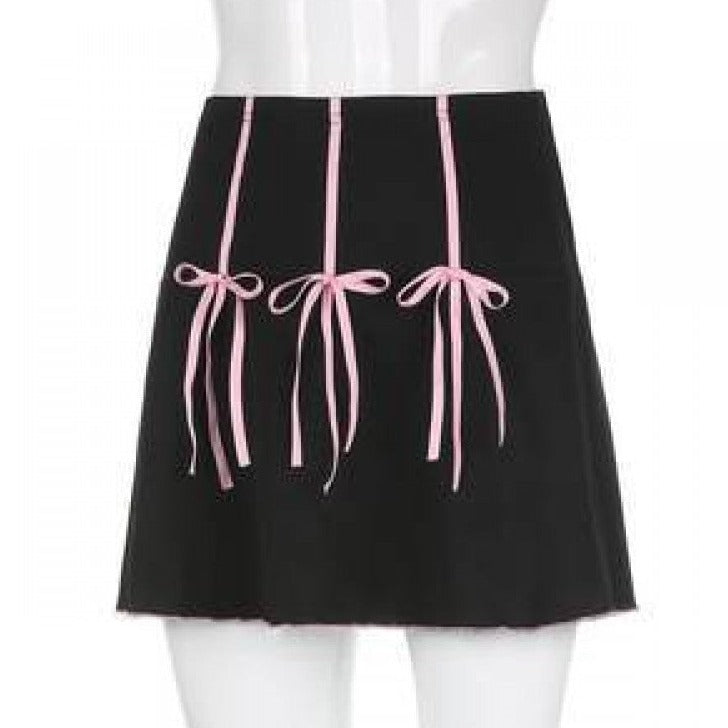 Falda con lazo y cordones