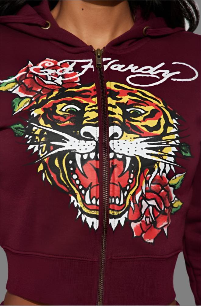 Tiger Roar Floral Printed Hoodies Pant Sets