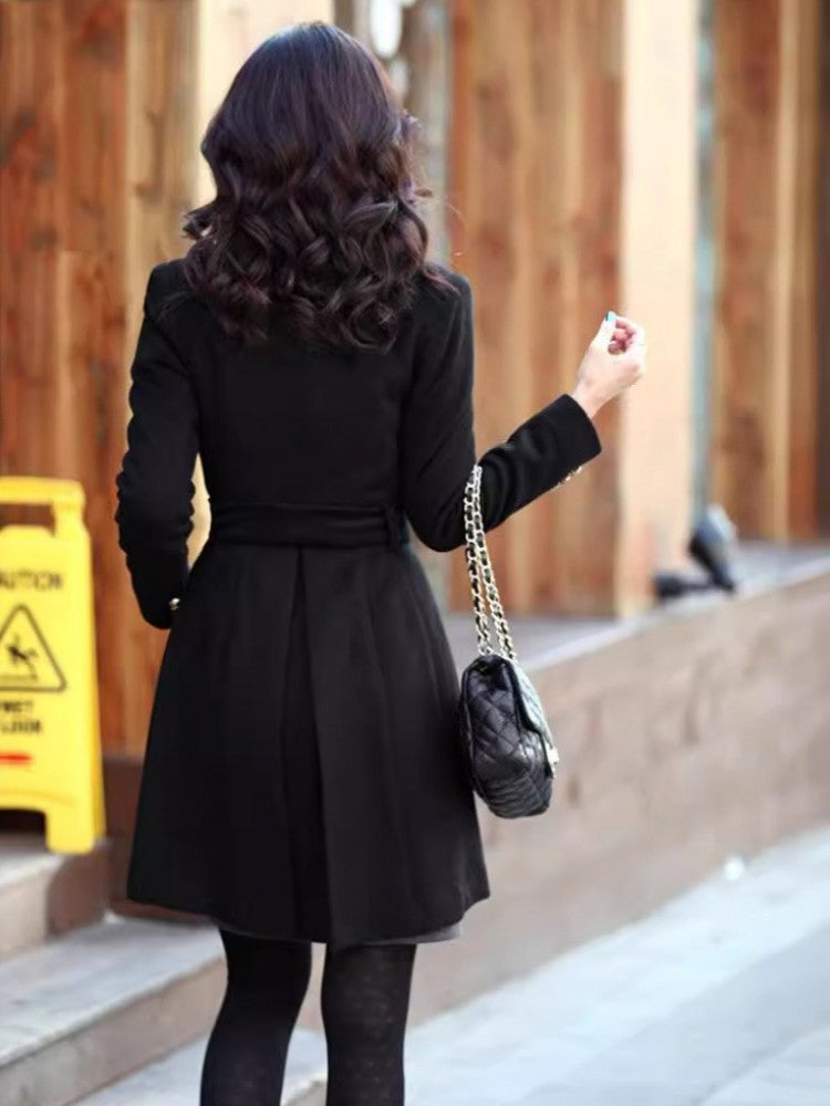 Long Sleeve Tweed High-end Winter Coat