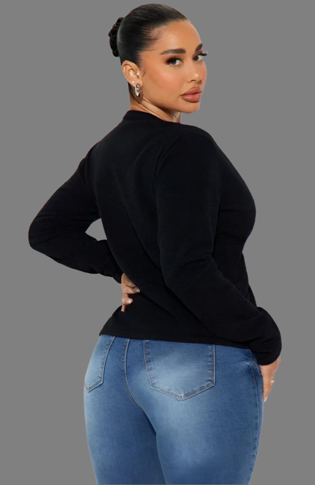 Buckle-loop Patchwork V Neck Cardigan