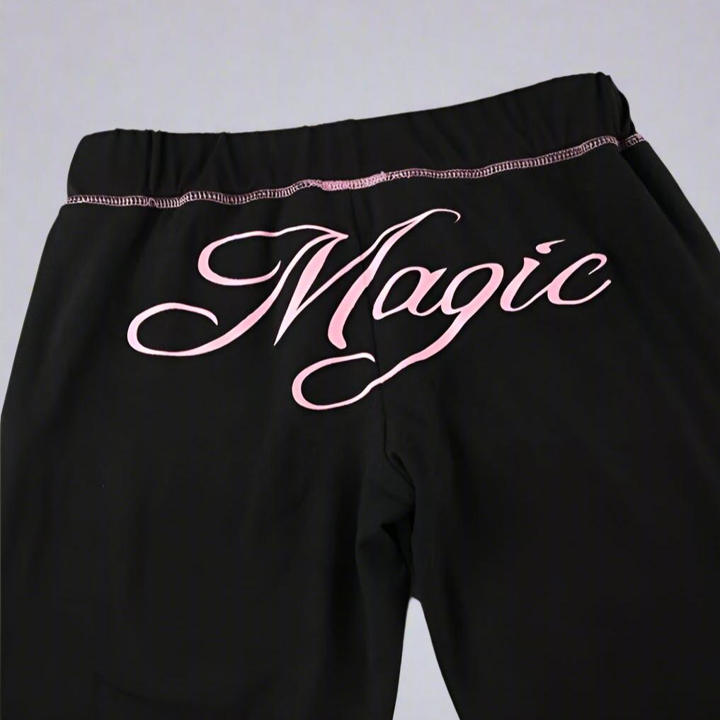 Letter Hooded Zipper Long Sleeve Pant Sets