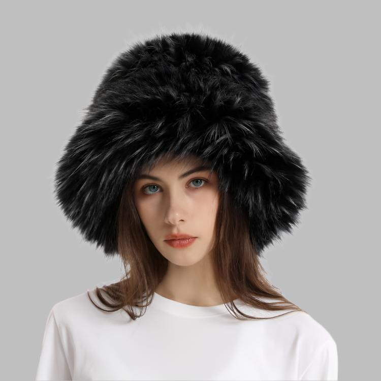 Fluff Solid Color Fuzzy Bucket Hats
