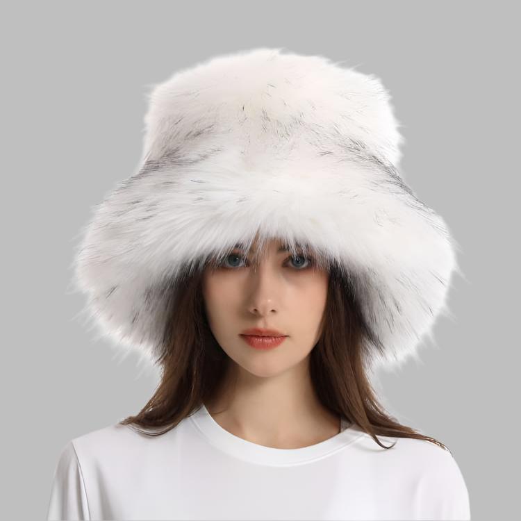 Fluff Solid Color Fuzzy Bucket Hats