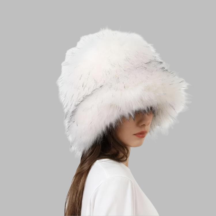 Fluff Solid Color Fuzzy Bucket Hats