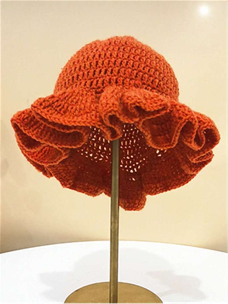 Solid Color Crochet Yarn Hats