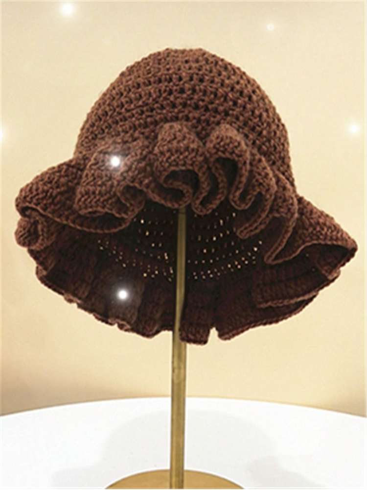 Solid Color Crochet Yarn Hats