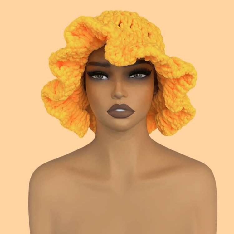 Solid Color Crochet Yarn Hats