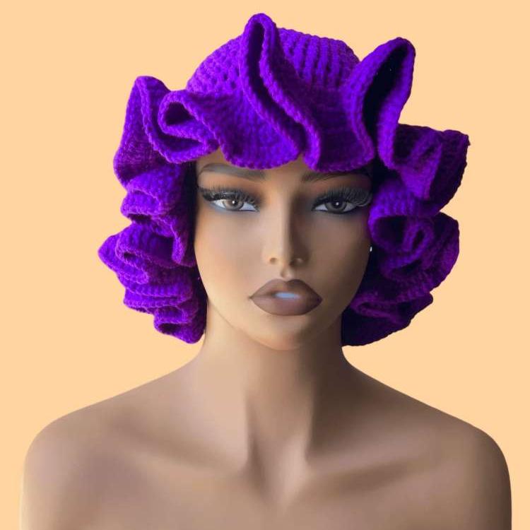 Solid Color Crochet Yarn Hats