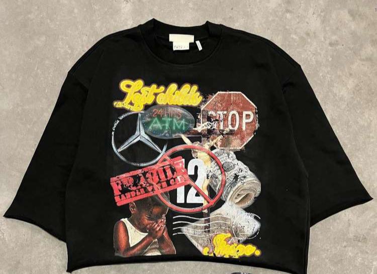 Graffiti Letter Printed Casual T-shirts