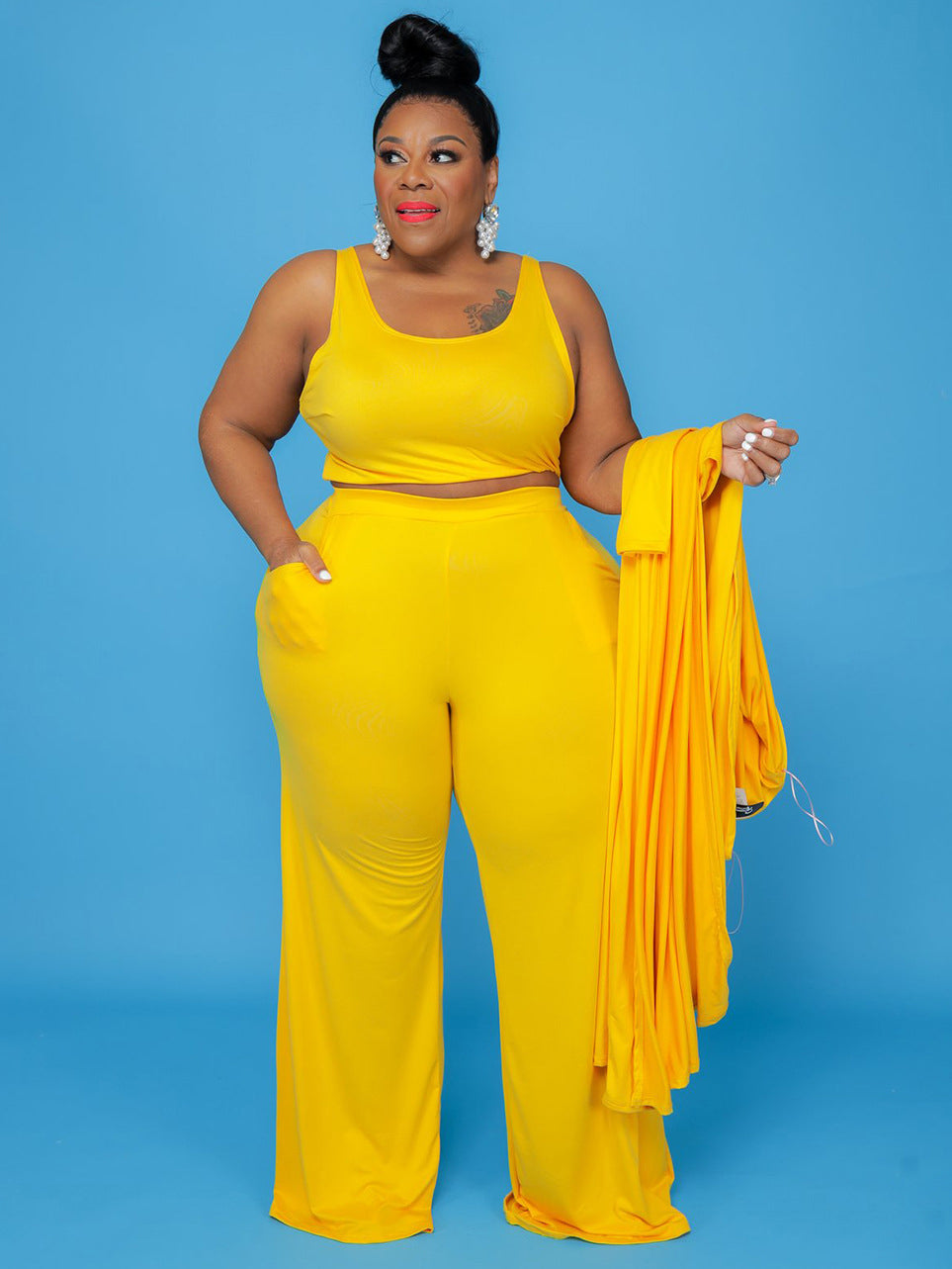 Ensemble pantalon trois pièces Emma