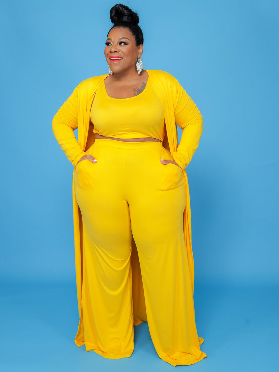 Ensemble pantalon trois pièces Emma