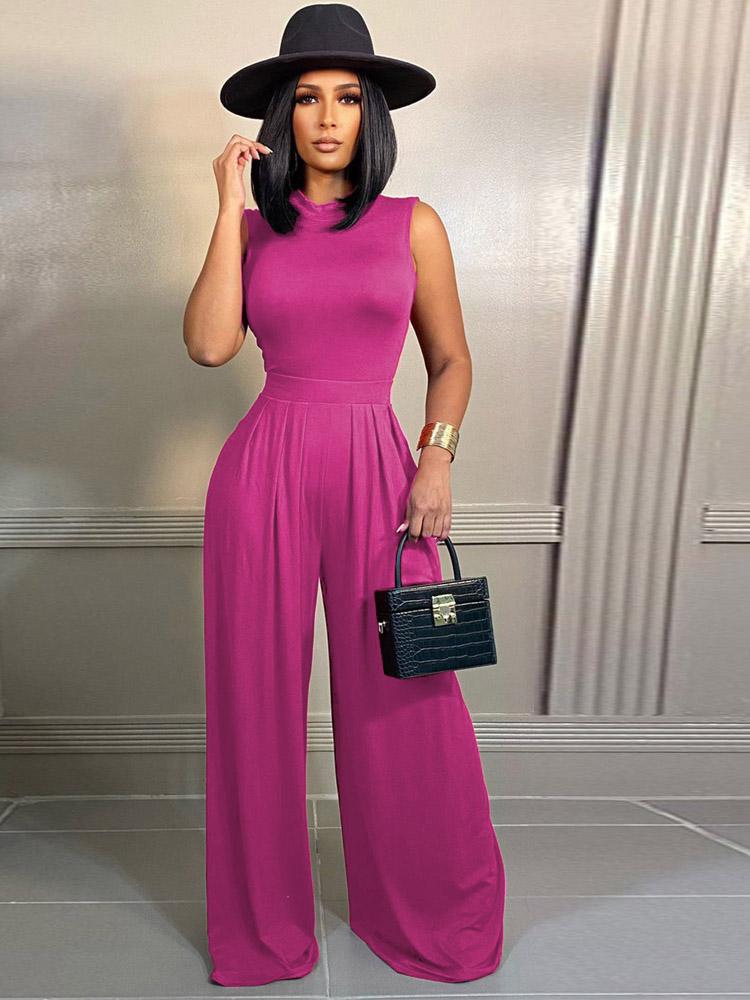 Modern Sleeveless Pant Set.