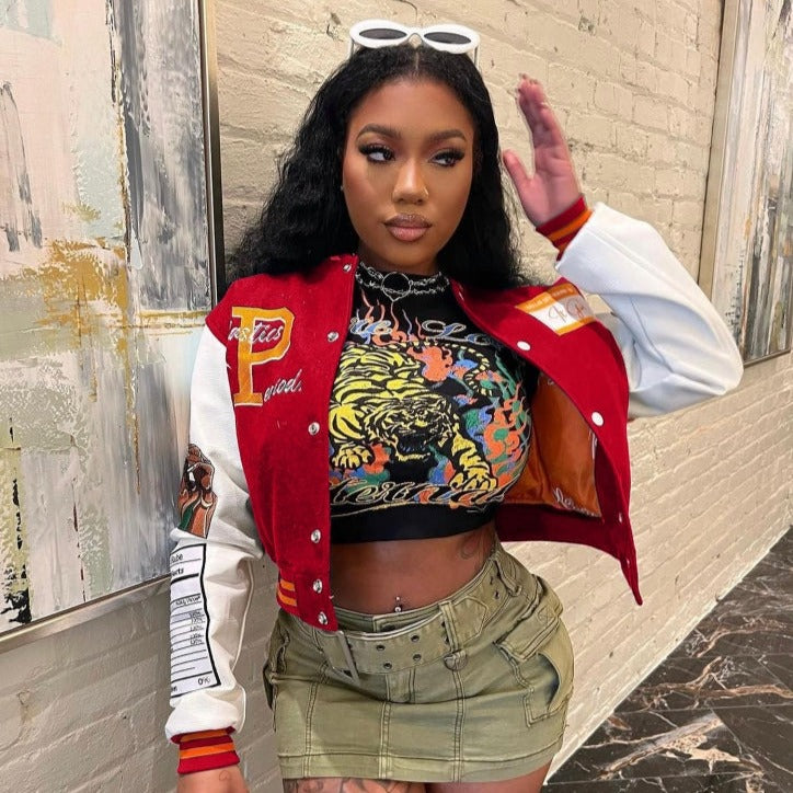 Plastics At Peace Embroidery Jacket