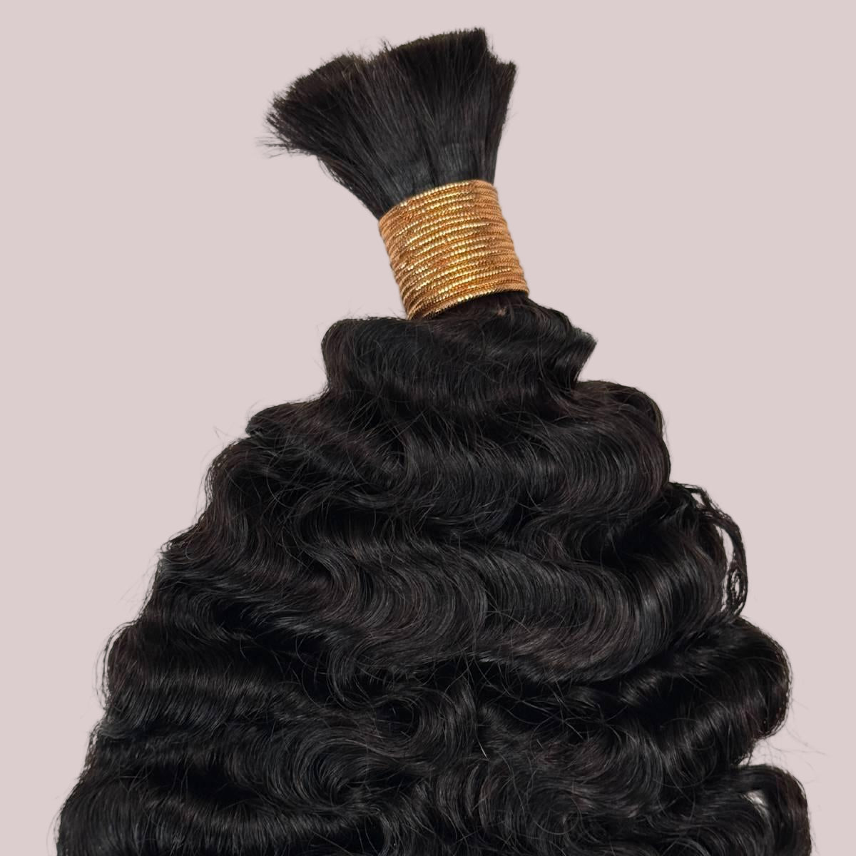 Burmese Curly Bulk Human Hair Extensions