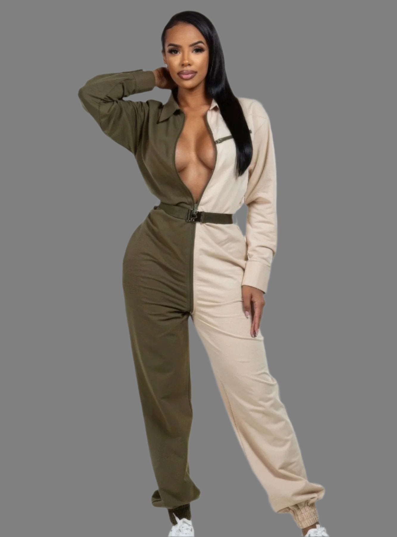 Long Sleeve Oversized Cozy Shirt Jumpsuit