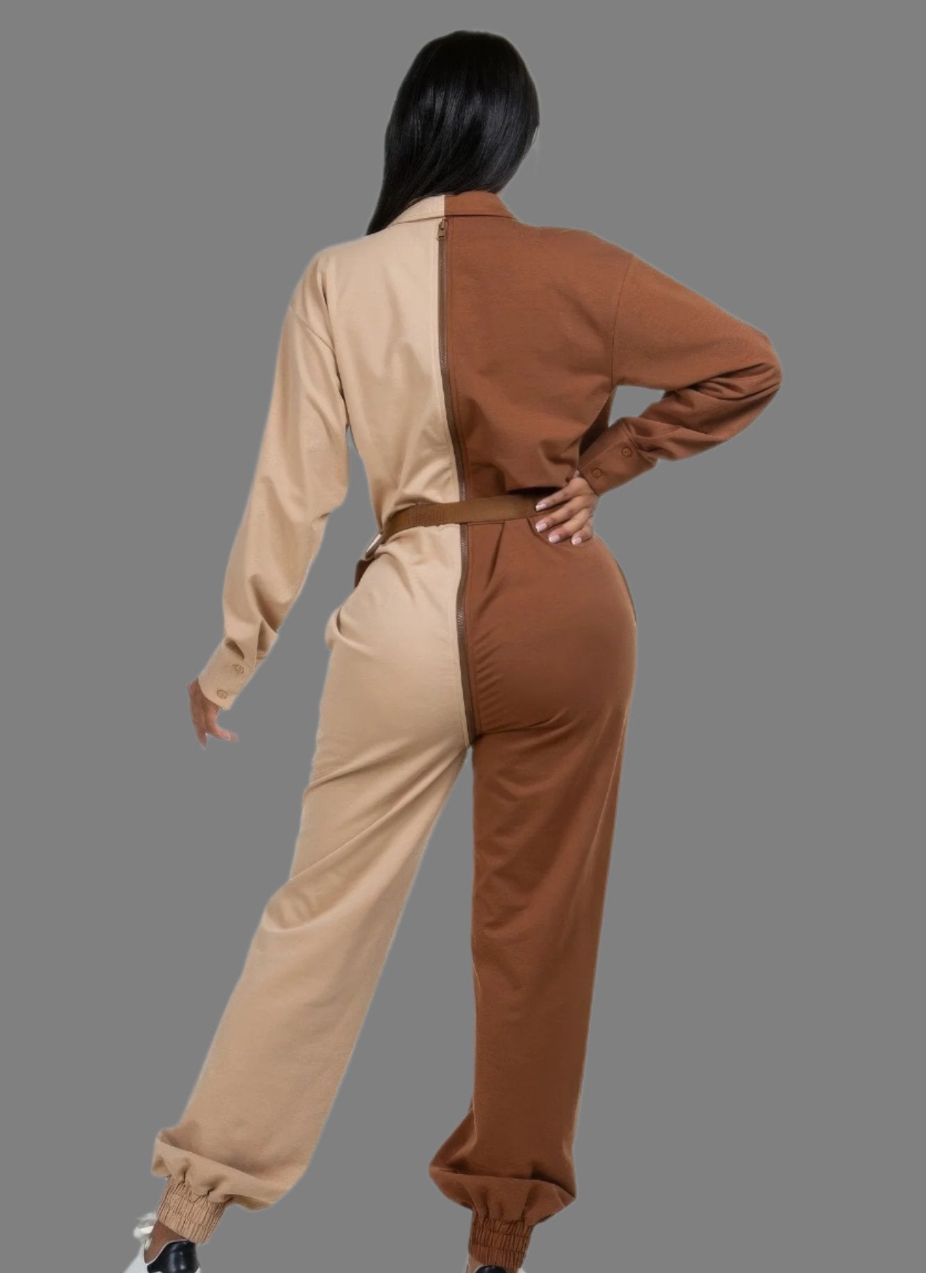 Long Sleeve Oversized Cozy Shirt Jumpsuit