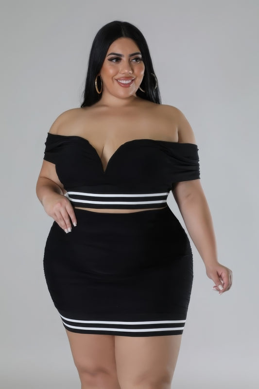 Conjunto de falda elástica