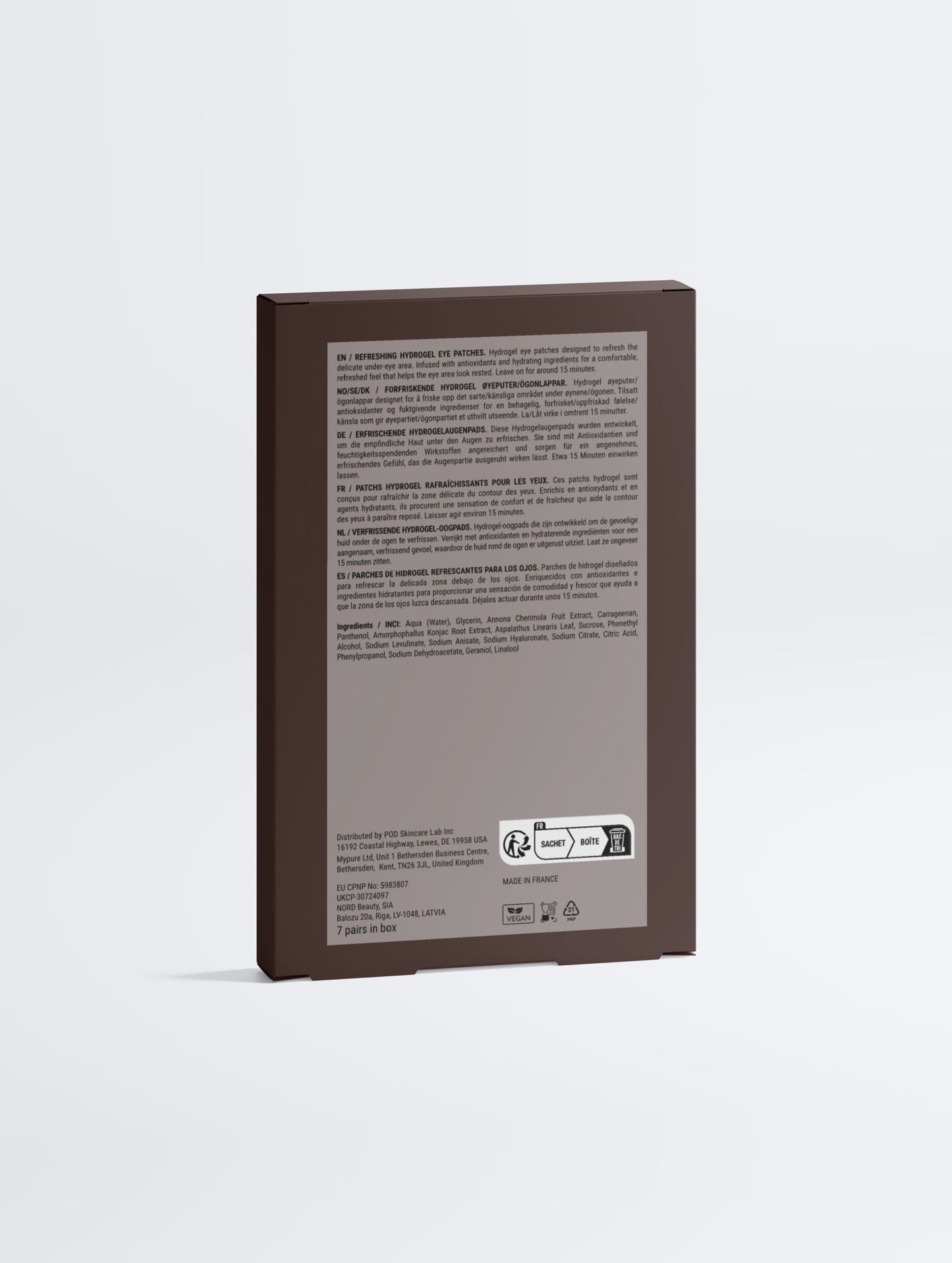 Anti-Fatigue Hydrogel Eye Patches