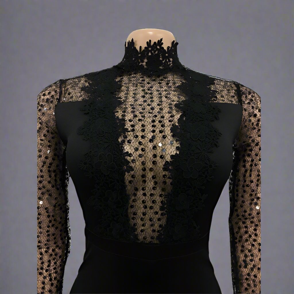 Lace See Through Bandage Wide Leg Jumpsuit