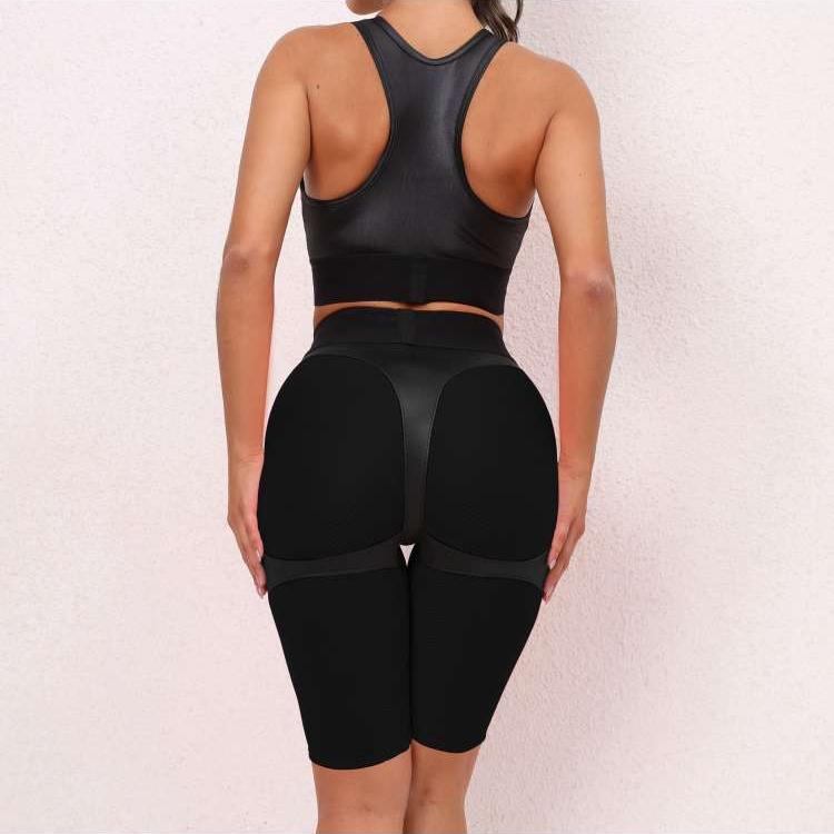 Colorblock Crewneck Cropped Yoga Sets