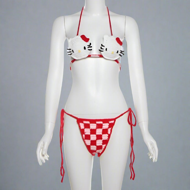 Conjunto de bikini de gatito