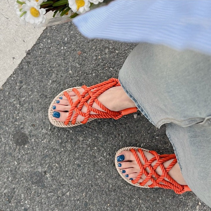 Cable Knit Sandals