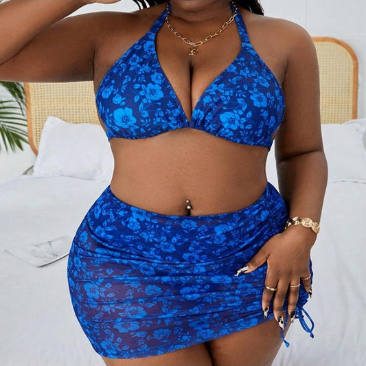Bikini ajustado sin mangas con cuello halter