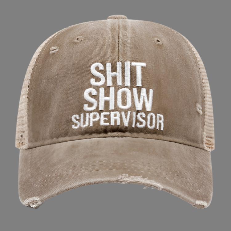 Washed Denim Letter Embroidery Baseball Cap