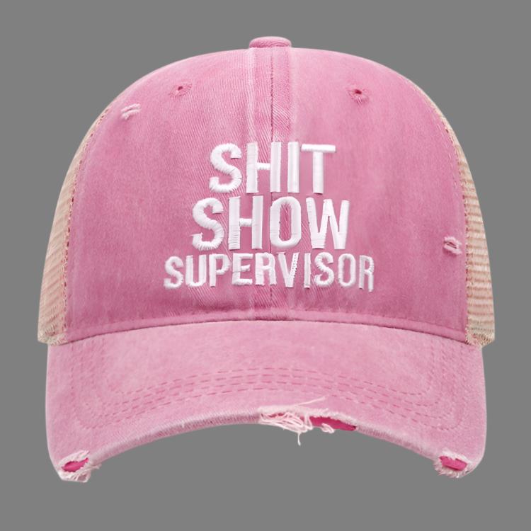 Washed Denim Letter Embroidery Baseball Cap