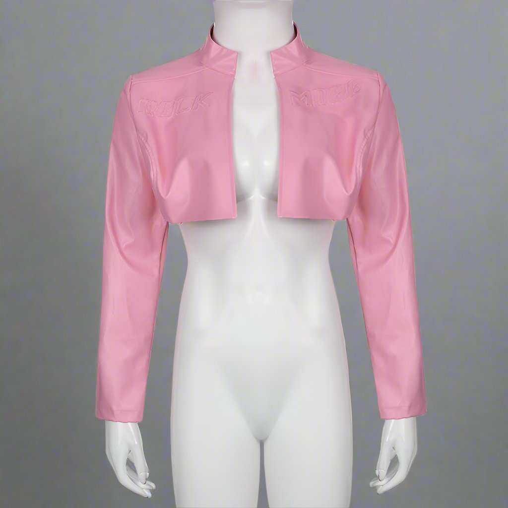 Pure Color Long Sleeve Polyester Jackets