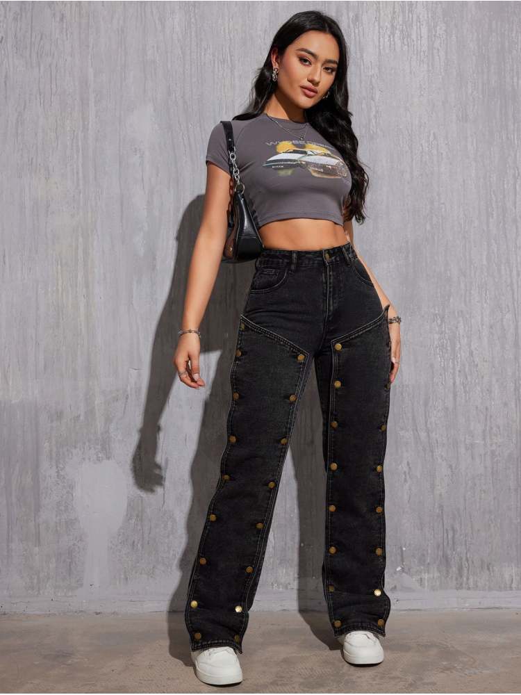 Bust Down distress Jean