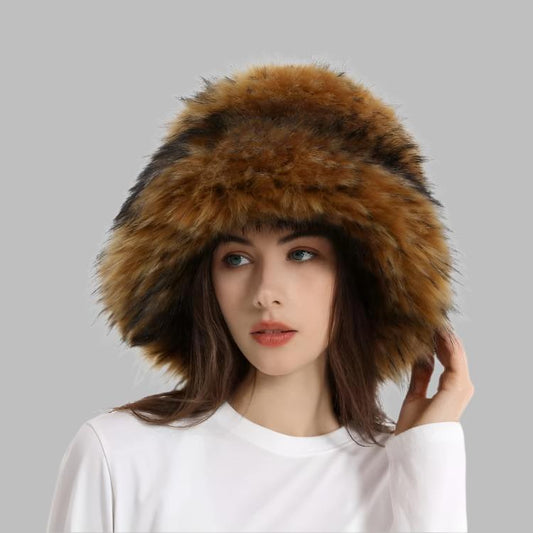 Fluff Solid Color Fuzzy Bucket Hats