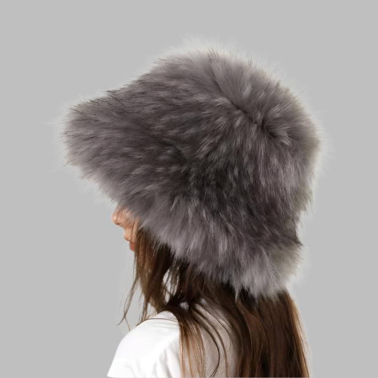 Fluff Solid Color Fuzzy Bucket Hats
