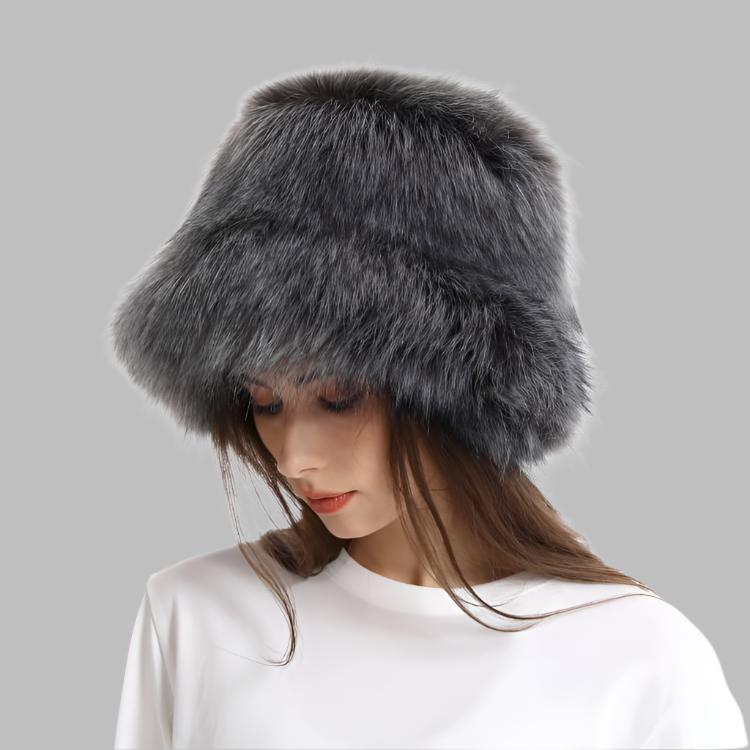 Fluff Solid Color Fuzzy Bucket Hats