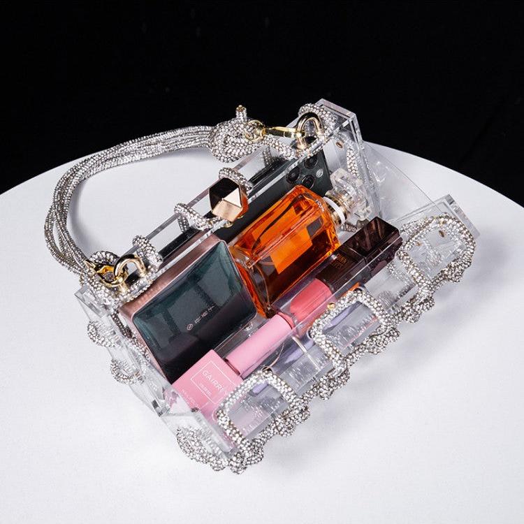 Chic Twist Transparent Acrylic Shoulder Bags