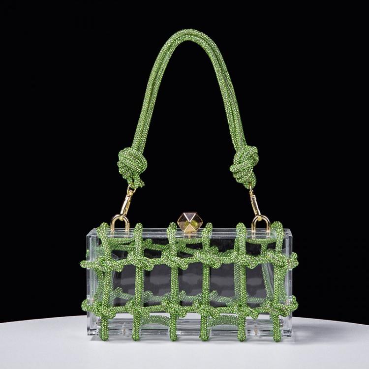 Chic Twist Transparent Acrylic Shoulder Bags