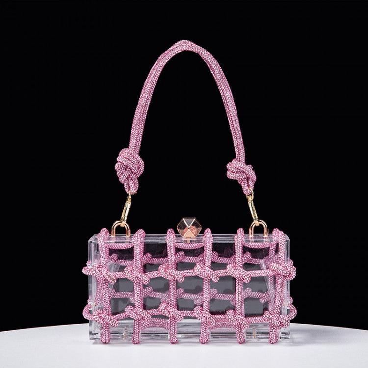 Chic Twist Transparent Acrylic Shoulder Bags