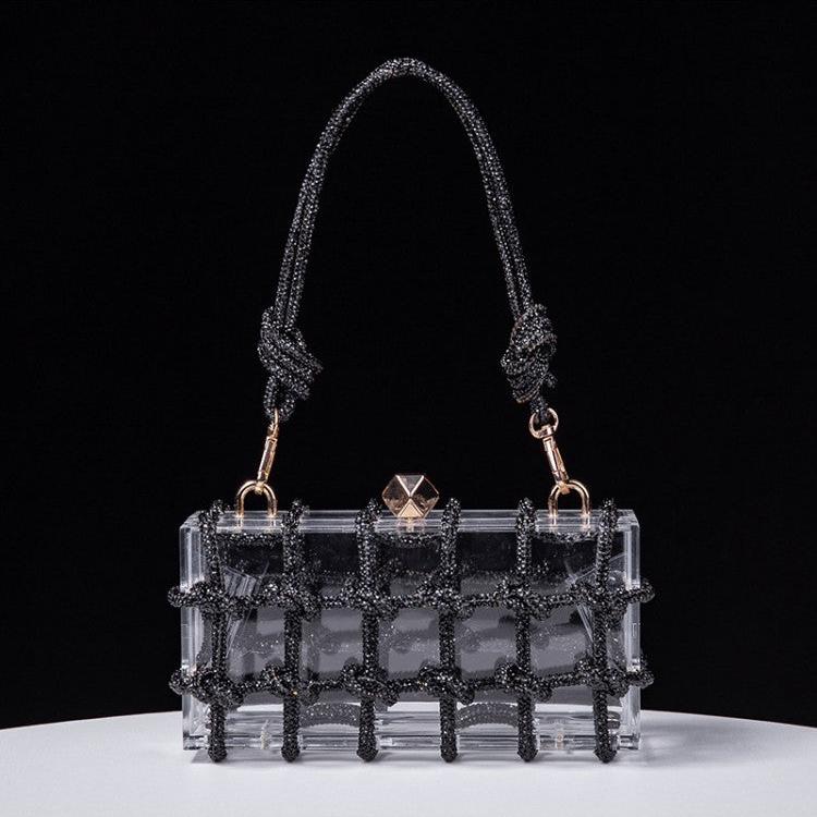 Chic Twist Transparent Acrylic Shoulder Bags
