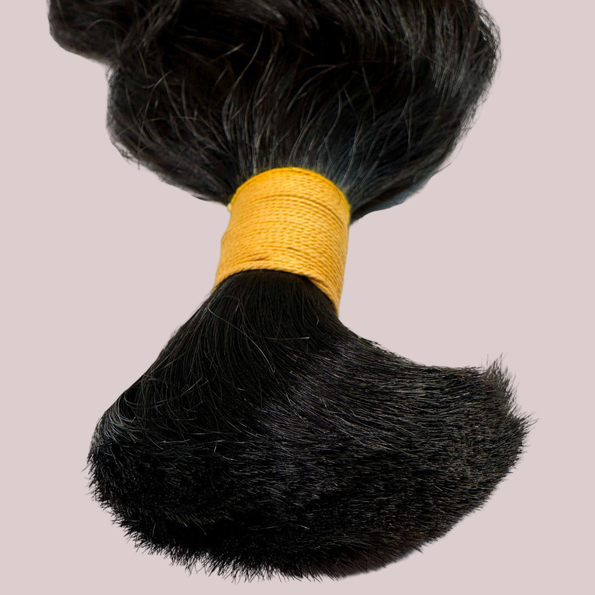 Raw Indian Curly Bulk Human Hair Extensions