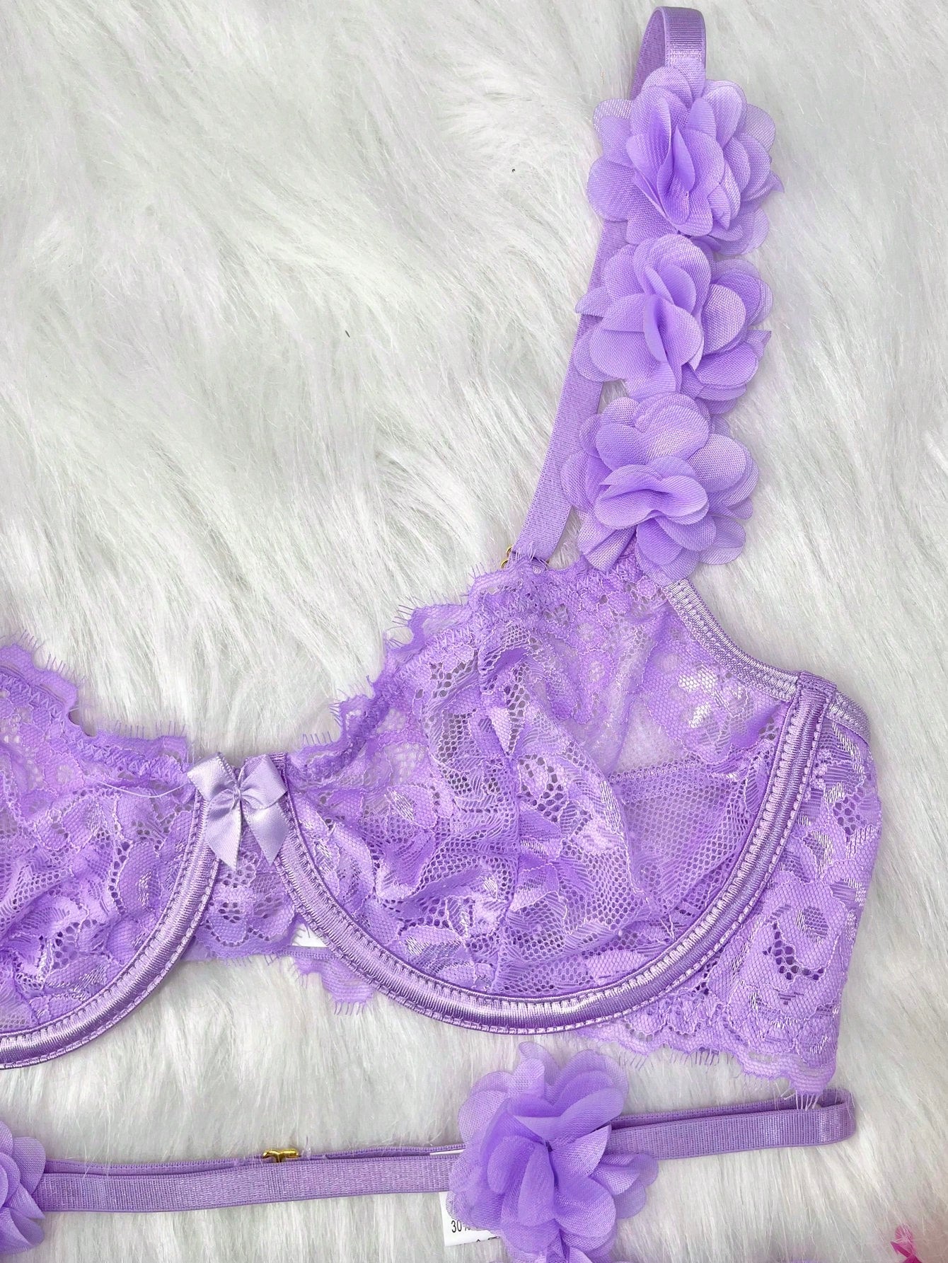 Conjunto de lencería floral