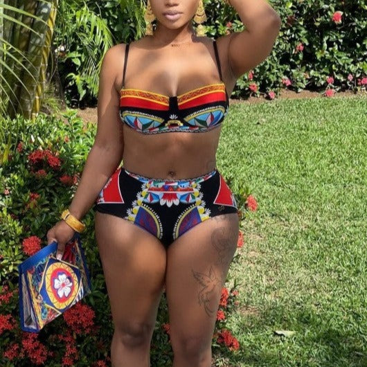 Conjunto de bikini de dos piezas a juego