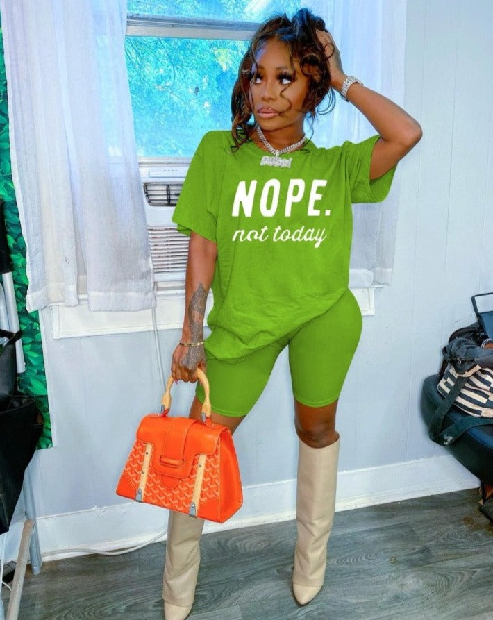 Conjunto de shorts de ciclista Not Today