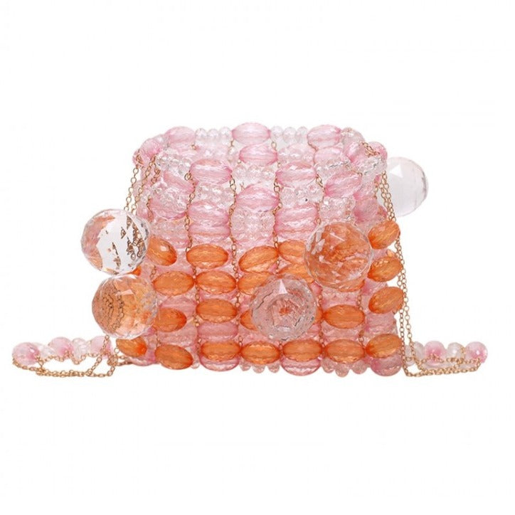 Acrylic Beaded Shoulder Bag