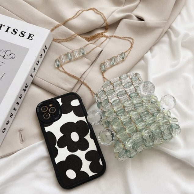 Acrylic Beaded Shoulder Bag