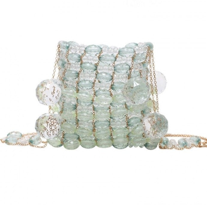 Acrylic Beaded Shoulder Bag