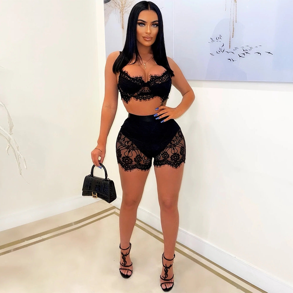Sexy Lace Patchwork Set.