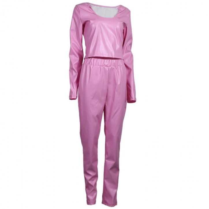 Conjunto de pantalón de cuero